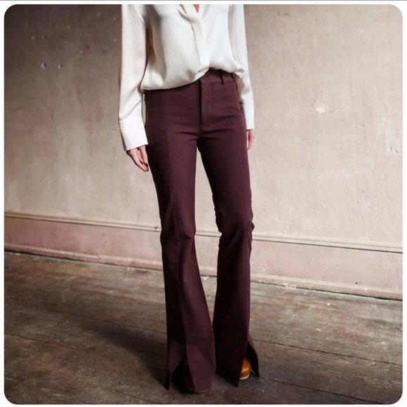 Frame Denim Pants - FRAME Denim Le High Flare in Merlot Size 28